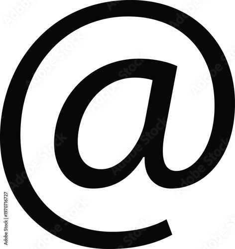 Professional At Symbol Glyph for Business Stationery