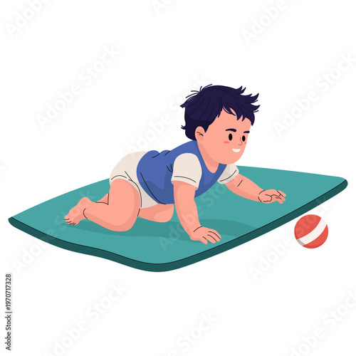 Baby Crawling Reach Ball
