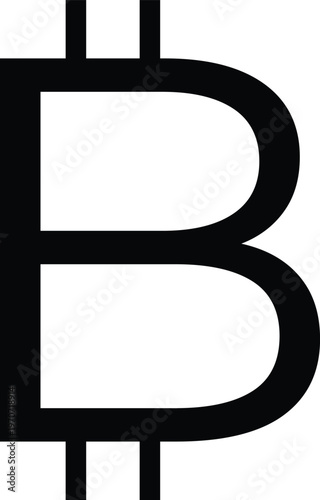 Bitcoin Icon - Cryptocurrency and Digital Currency Symbol
