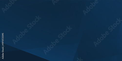 Abstract dark blue background with geometric shapes and shadows.