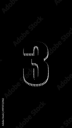 Binary Code Streaming Data Visualization Technology Concept with Glowing Binary Numbers on Black Background