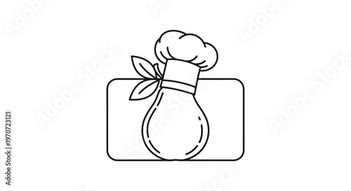 Chef Hat Light Bulb Idea Concept