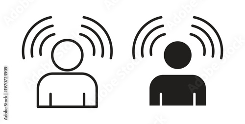 Brand awareness icon design line and solid vector pack on white background