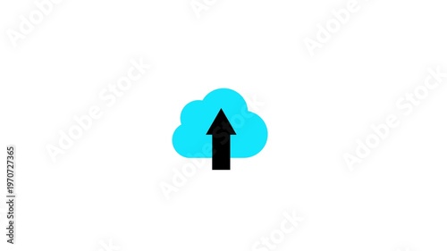 Cloud Storage Upload Cloud Computing Data Transfer Concept cloud arrow