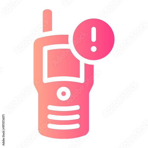 walkie talkie gradient icon