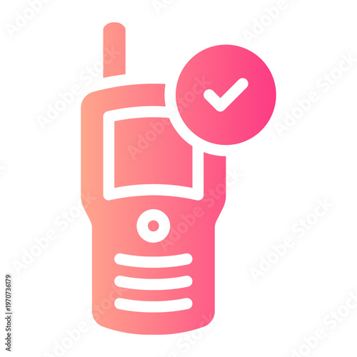 walkie talkie gradient icon