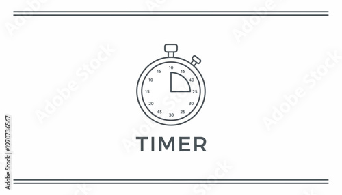 Chronometer Stopwatch Timer Icon Graphic
