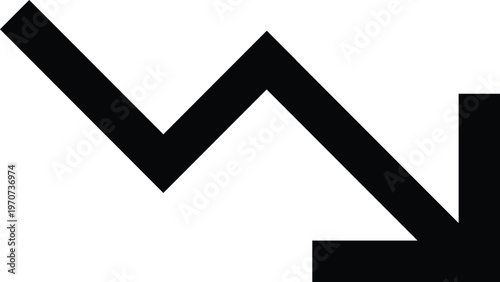 Business Loss and Negative Growth Symbol