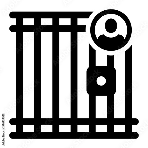 jail glyph icon