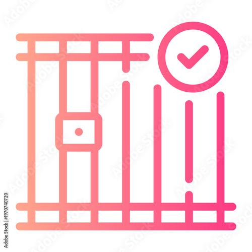 jail gradient icon