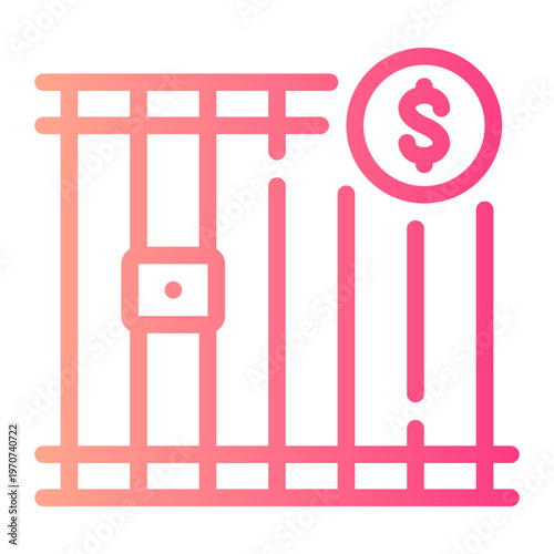 jail gradient icon