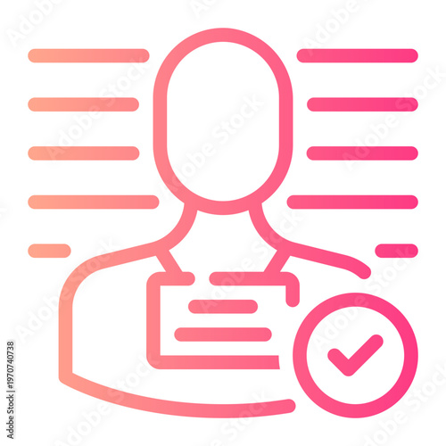 mugshot gradient icon