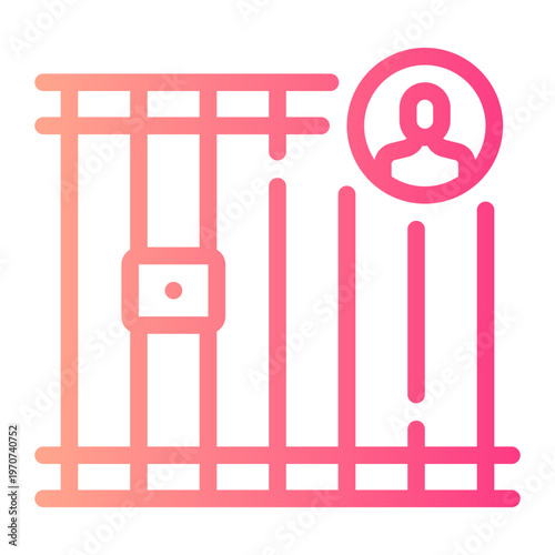 jail gradient icon