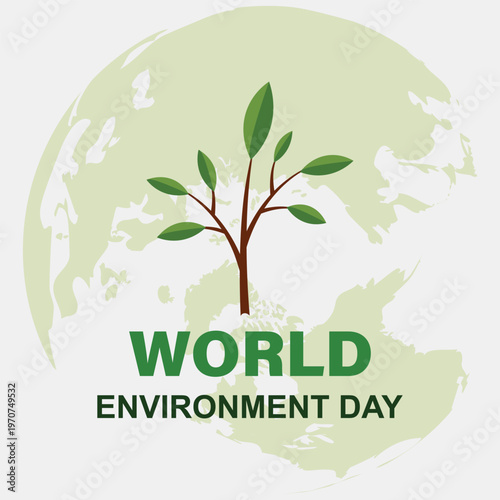 world environment day background. World environment and earth day concept. banner, poster, template. vector illustration.
