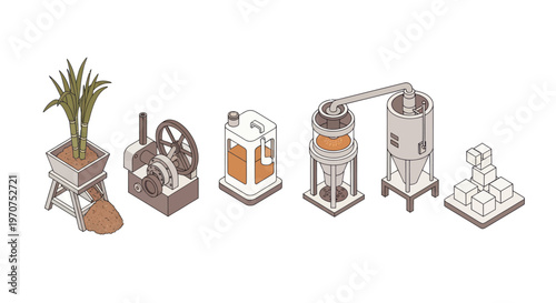 Industrial process for plant-based product creation and refinement.