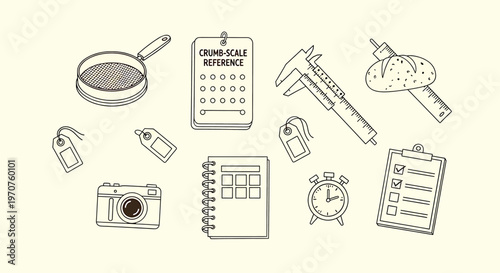 Vintage kitchen utensils and tools sketch isolated on transparent background detailed hand drawn illustration