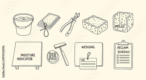 Technical drawings of vintage pharmaceutical bottles and labels isolated on transparent background