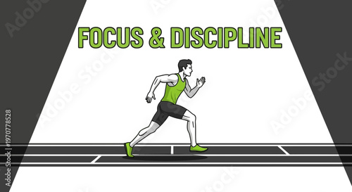 Runner's Drive: Embracing Focus and Discipline for Athletic Success and Determination