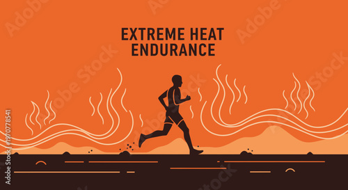 Runner's Heat Endurance: A Visual Depiction Of Overcoming The Elements Through Training