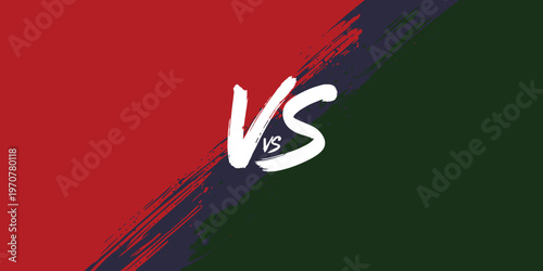 Versus Comparison Template Vector with VS Layout, Decorative Battle Cover Design, Blank Competitive Screen Background with Lettering for Gaming, Esports and Match Presentation