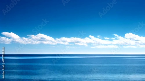 Serene Ocean View Under Clear Blue Sky