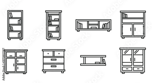 Collection of various furniture pieces.