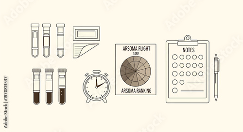 Antique wardrobe design sketches detailed architectural drawings isolated on transparent background