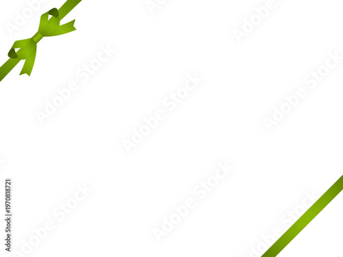 リボン蝶輪、斜F、m4黄緑