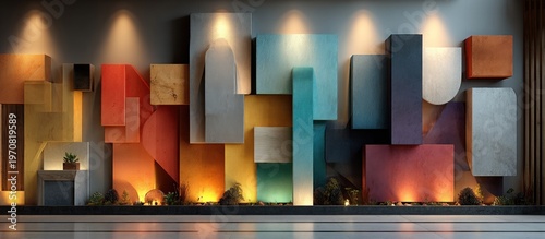 Colorful Abstract Wall Mural