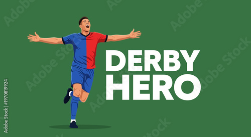 Soccer Athlete Celebrates Victory Depicting Triumph and Championship Achievement