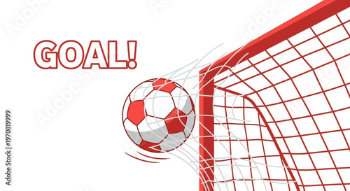 Soccer Ball Scores a Goal Into the Net as the Audience Celebrates Victory