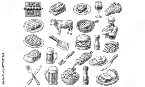 Steakhouse BBQ Food Set