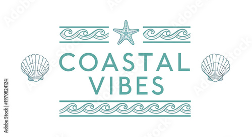 Coastal Vibes, Beachy Decor, Oceanic Elements, Sea Inspired Graphics