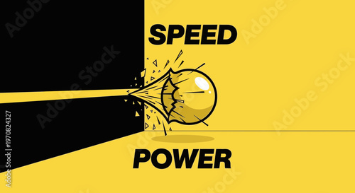 Speed And Power Represented By A Bursting Sphere With Geometric Explosion Effect