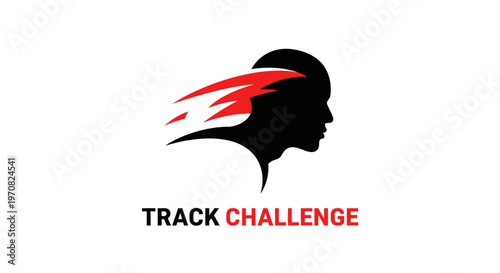 Speedy Silhouette Logo Depicting Motion and Challenge in Sporting Events Concept