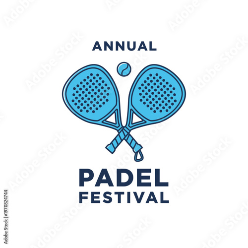 Sporting Event Illustration Tennis Rackets And Ball Graphic Design