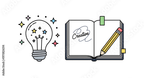 Creative ideas and inspiration concept.