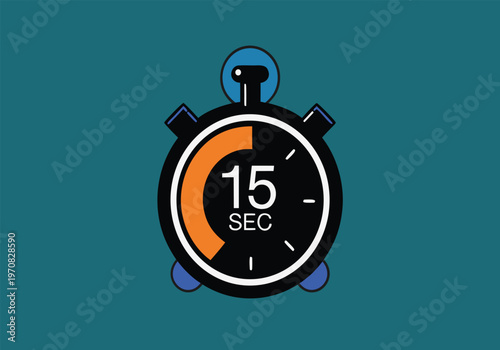 Modern Analog Clock Interface Displaying Time with Clean Circular Design and Minimal Layout. Contemporary Timekeeping Concept for Apps, Dashboards and Digital Interfaces.