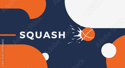 Squash Ball Hitting With Geometric Shapes And Dynamic Composition Design