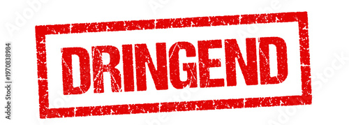 Text “Dringend”, "Urgent" in Dutch on stamp	