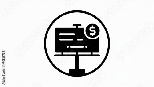 A vintage clock mounted on a wooden post with a bench below Vector