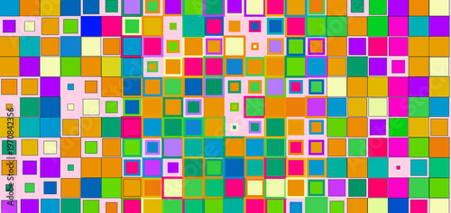 abstract background with colorful squares