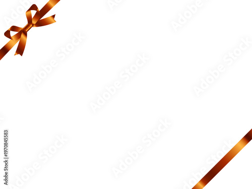 リボン蝶輪2、斜F、9オレンジ