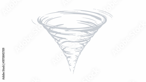 Tornado funnel cloud storm.