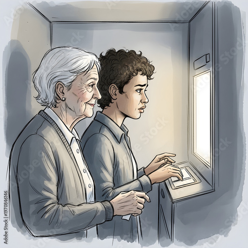 Tech Guidance in an Elevator
