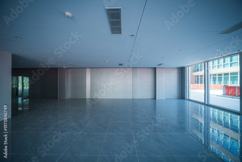 Spacious and Bright Modern Indoor Area with Sleek Aesthetic Appeal