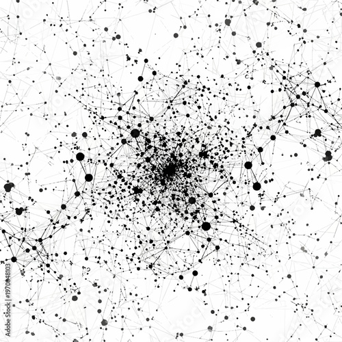 Black Dots on White Background.