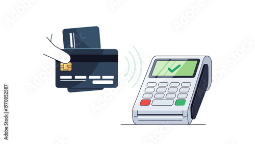 Credit Card Payment Terminal.