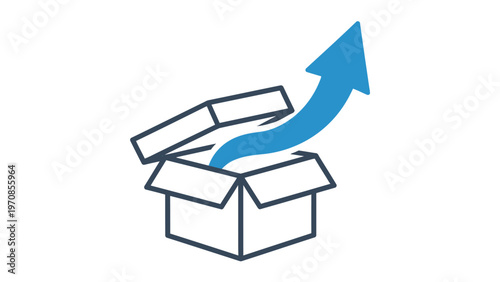 Open Box with Arrow.