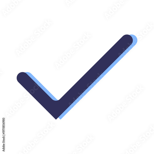 Vector of Simple Check Mark Icon_Filled Line Icon